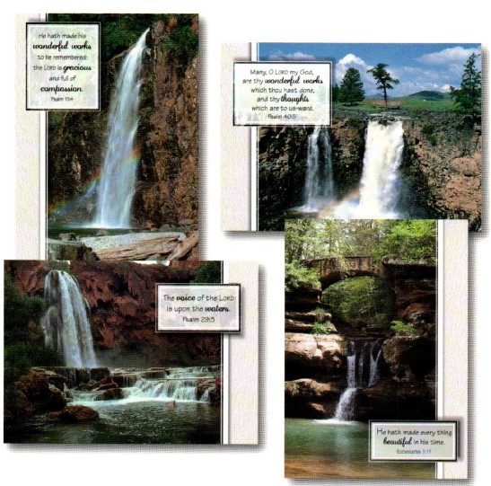 Thinking of You Cards - Waterfall Wonders - Set of 4